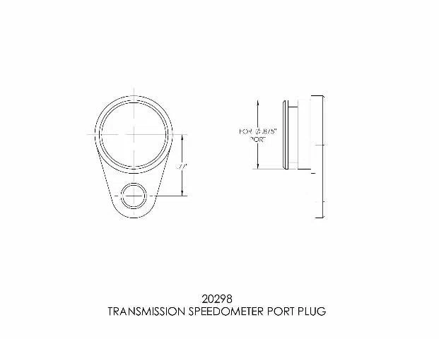 B&M TRANSMISSION SPEEDOMETER PORT PLUG - 20298